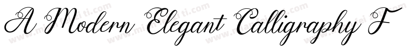A Modern Elegant Calligraphy Font字体转换